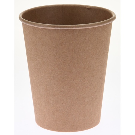 50x Kraft papieren koffiebekers/drinkbekers 250 ml