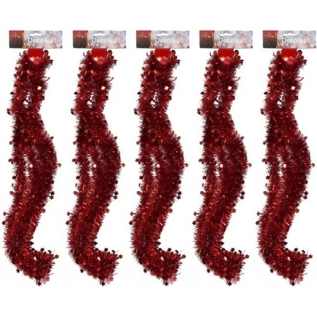 Danser regel timmerman 5x Rode kerstboom slingers 270 cm bestellen? | Shoppartners.nl