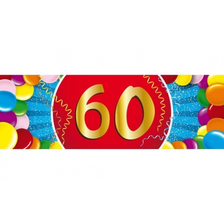 60 jaar leeftijd sticker verjaardag versiering