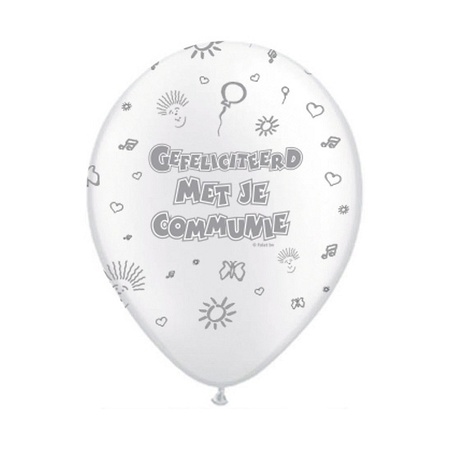Communieversiering ballonnen 80 x