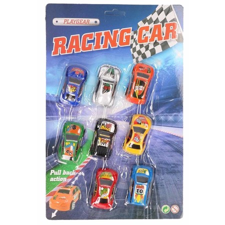 Race speelgoed auto setje van 8 stuks