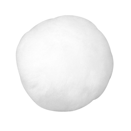 8x stuk sWitte sneeuwballen/sneeuwbollen 6 cm