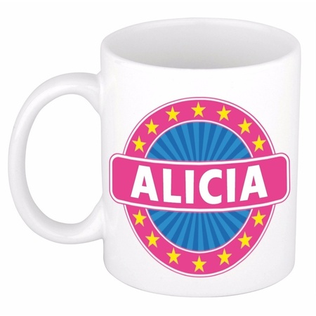 Voornaam Alicia koffie/thee mok of beker
