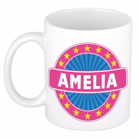Voornaam Amelia koffie/thee mok of beker