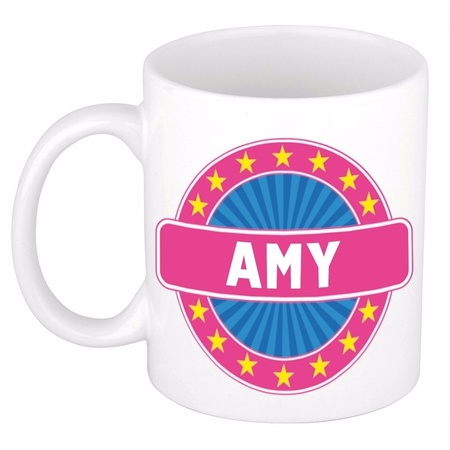 Voornaam Amy koffie/thee mok of beker