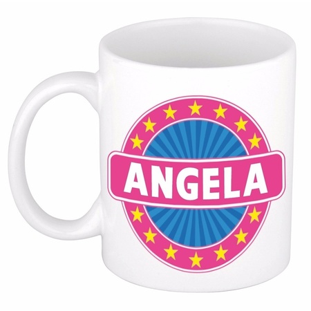 Voornaam Angela koffie/thee mok of beker