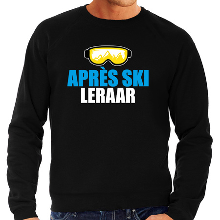 Foute Apres ski sweater Apres ski leraar zwart heren