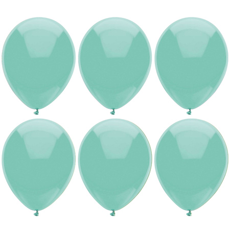 Ballonnen verjaardag/thema feest - 300x stuks - mintgroen - 29 cm