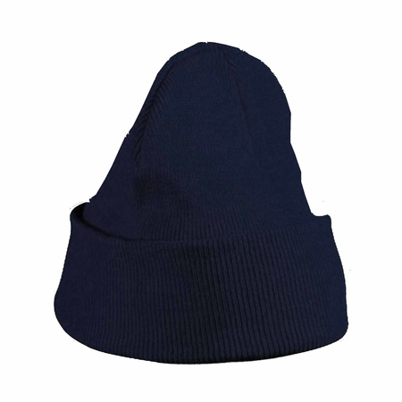 Knitted hat navy for boys