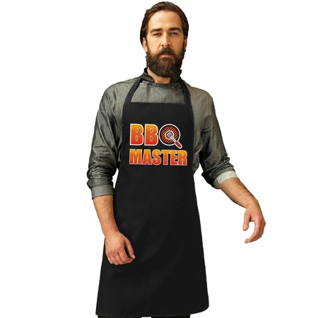 Barbecueschort BBQ Master zwart heren