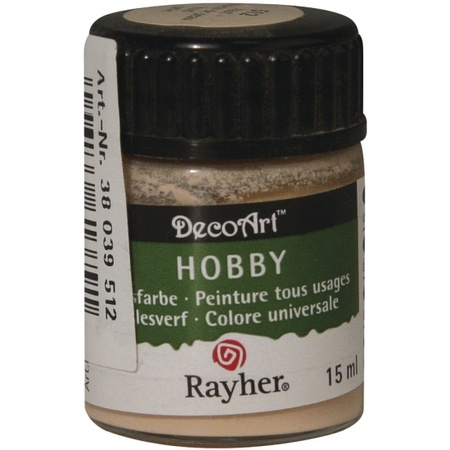 Acrylverf/hobbyverf beige 15 ml hobby materiaal