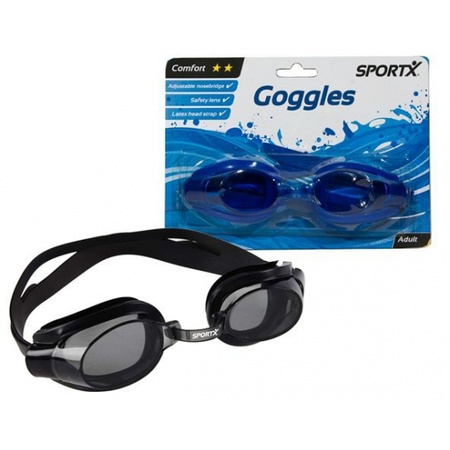 Blauwe anti-chloor duikbril voor volwassenen