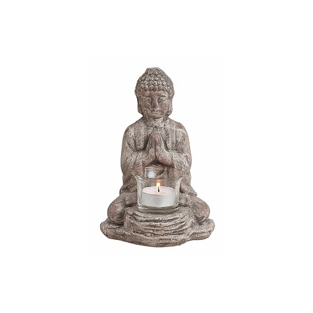 Boeddha waxinelicht houder 19 cm