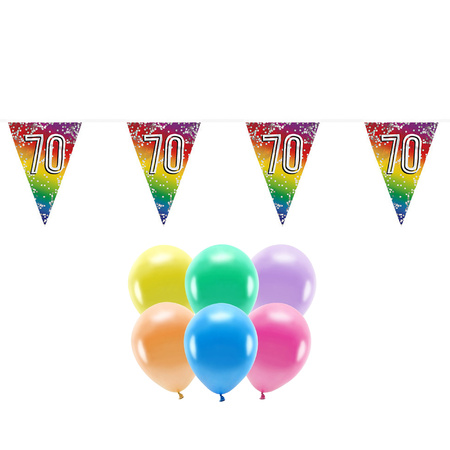 Whirlpool vergaan analoog Boland Party 70e jaar verjaardag feest versieringen - Ballonnen en  vlaggetjes bestellen? | Shoppartners.nl