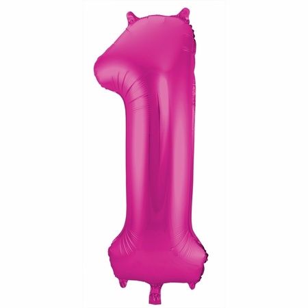 Number 16 balloon pink 86 cm