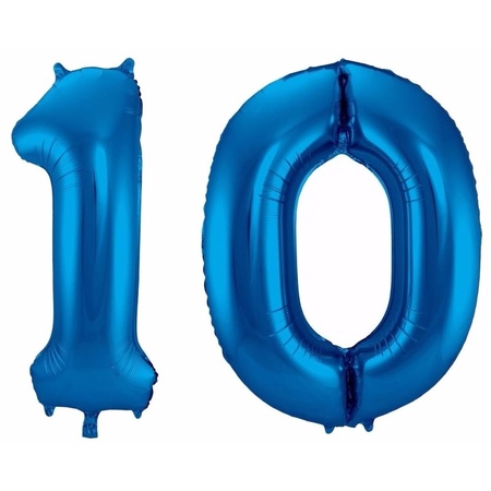 Folie ballon 10 jaar 86 cm
