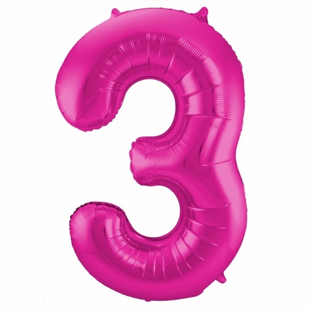Number 30 balloon pink 86 cm