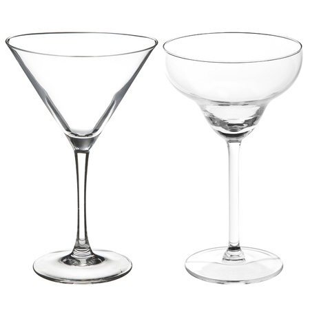 Cocktail glasses set - margarita/ martini glasses - 8x pieces