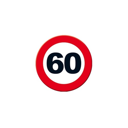 Traffic sign 60 year plate 49 cm