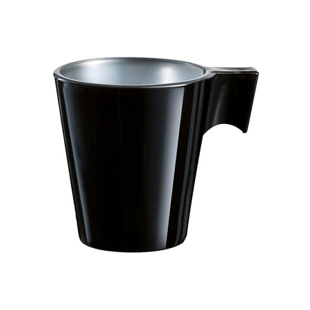 Espresso bekers/mokjes zwart 80 ml