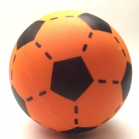 Oranje foam voetbal 20 cm