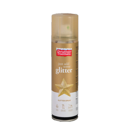 Glitter spray gold 100 ml