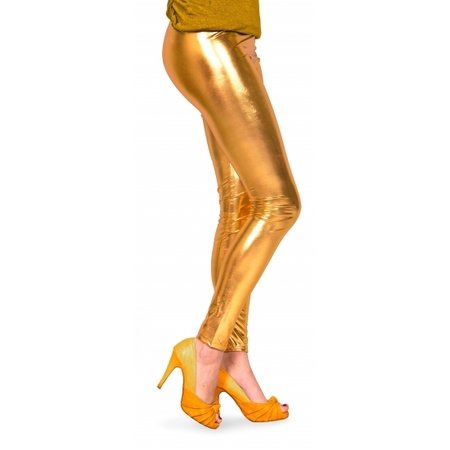 Gold metallic legging