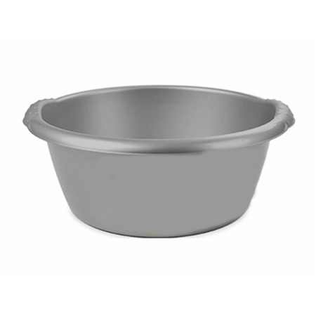 Grey sink/dish basin round 15 liters 42 cm
