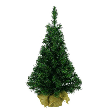 Kerst kunstkerstboom groen 90 cm versiering/decoratie