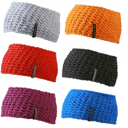 Crocheted winter headband