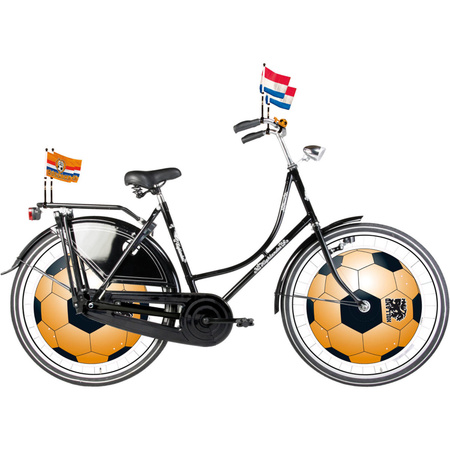Holland fietsvlag met voetbal