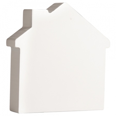 Witte houten huisjes van MDF 11 cm