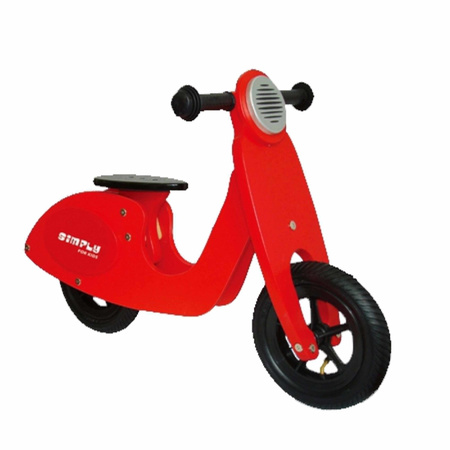 Houten loopscooters rood
