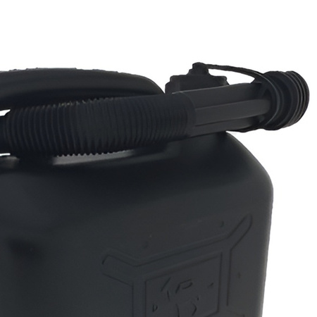 Jerrycan - kunststof - voor brandstof - 5 liter - zwart