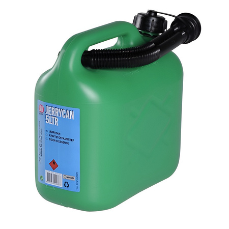 Canister for fuel 5 liters green