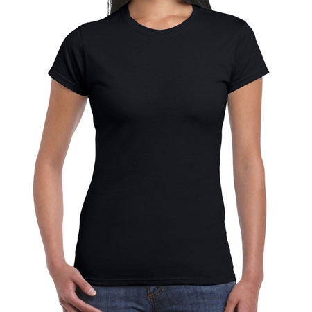 Kan ik je helpen t-shirt zwart voor beurzen en evenementen voor dames
