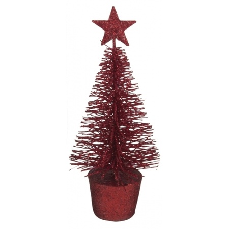 zelf wond mager Klein rood kerstboompje 15 cm kerstdecoratie/kerstversiering bestellen? |  Shoppartners.nl