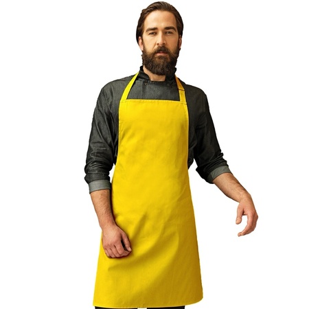 Katoenen keukenschort Premier geel