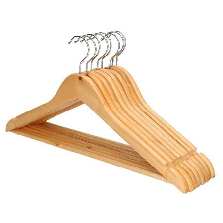 Wooden clothes hangers - 8x - luxurious hangers