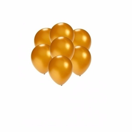 200x Mini ballonnen goud metallic
