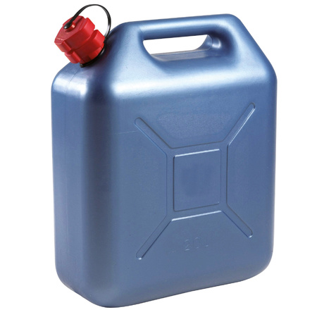 Jerrycan 20 liter for fuel plastic L36 x W17 x H44 cm blue