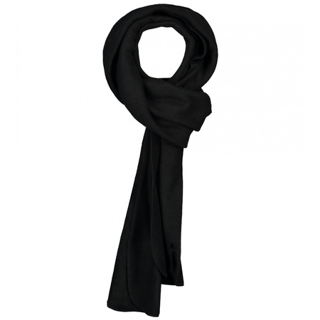 Fleece winter sjaal zwart