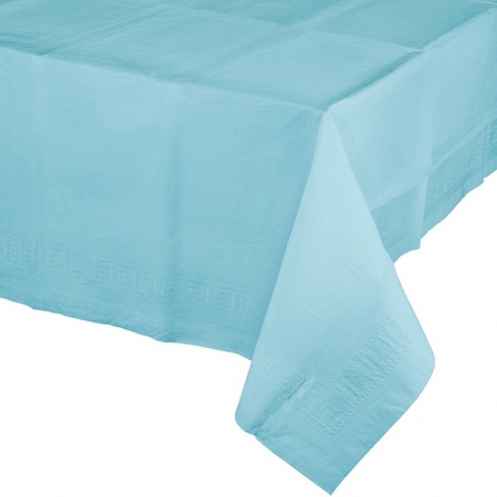 Tablecloth light blue 274 x 137 cm