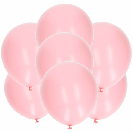 15x stuks lichtroze latex ballonnen van 27 cm
