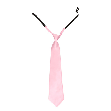 Licht roze verkleed stropdassen 40 cm voor dames/heren