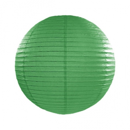 Donker groene lampion rond 25 cm