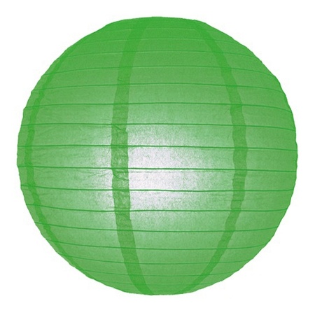 Groene lampion rond 25 cm