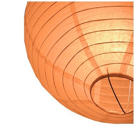 Oranje bol lampion 25 cm