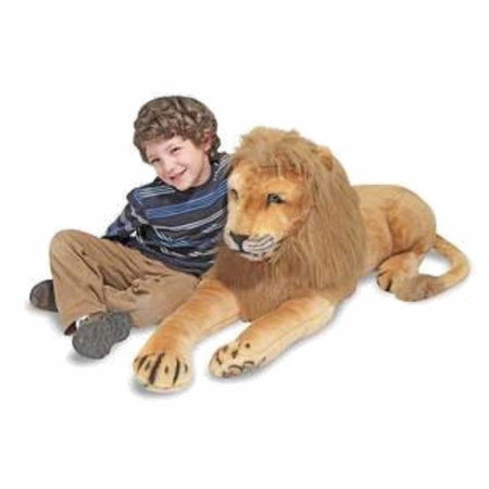 Pluche knuffel liggende leeuw 110 cm