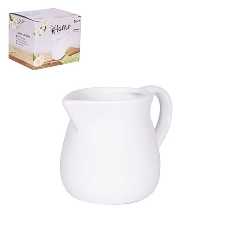 Milk can ceramic white 12 x 10 x 10 cm